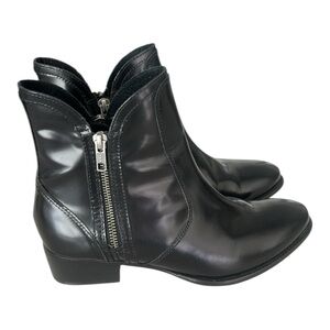 Seychelles Lucky Penny Patent Leather Booties Black Size 8
